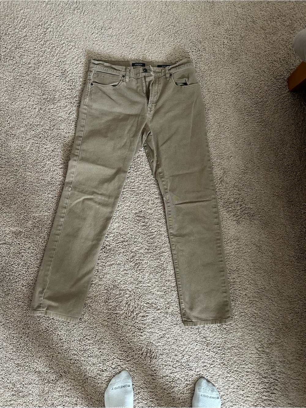 Proof Rover 33x32 Slim Straight Olive Green Jeans